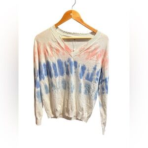 Minnie Rose Distressed Cotton Cashmere Sweater